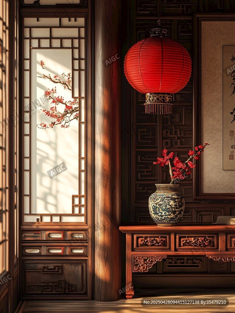 中式雅室 古韻與光影之美