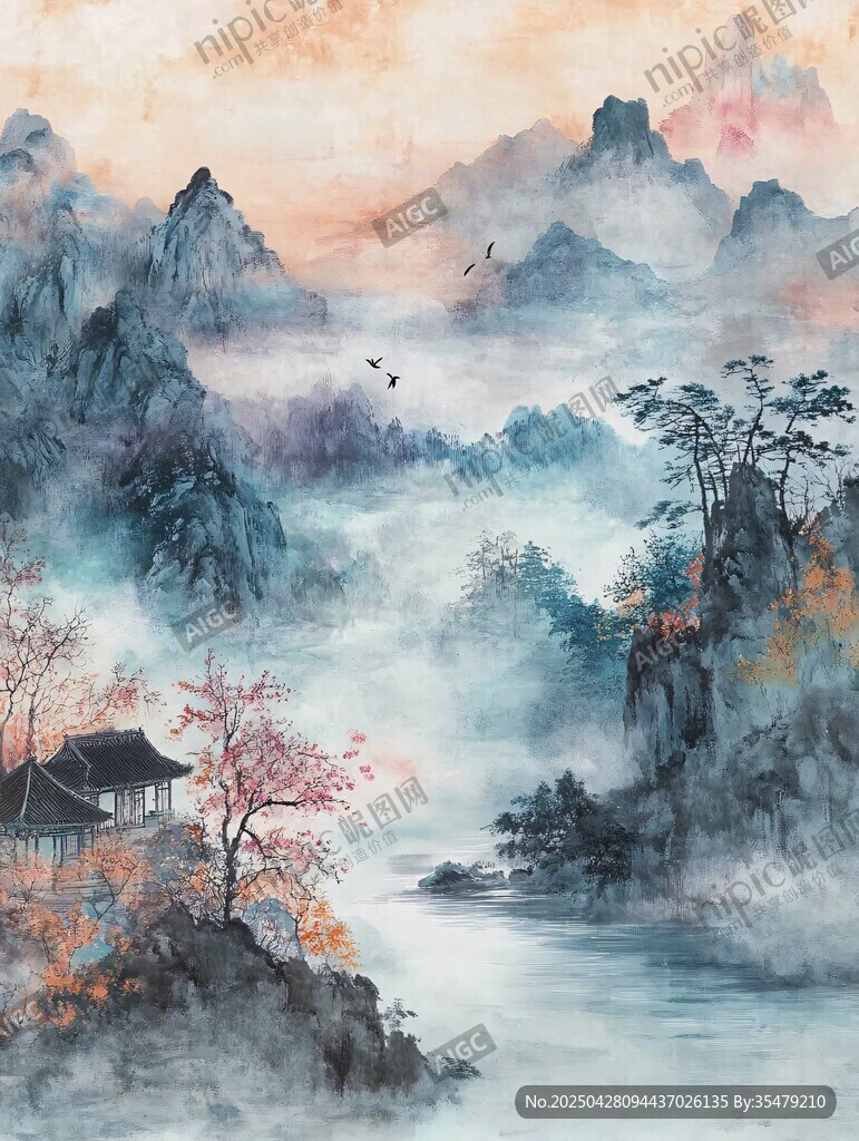 水墨山水間的詩意山居