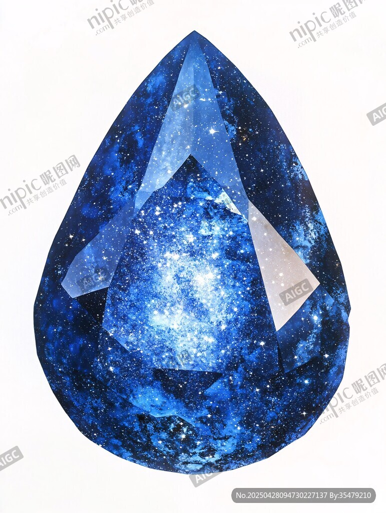 夢幻星空藍寶石