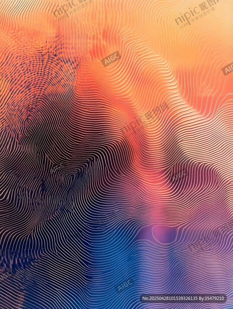 夢幻漸變波紋抽象背景圖