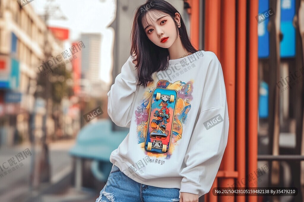街頭時(shí)尚少女的個(gè)性穿搭