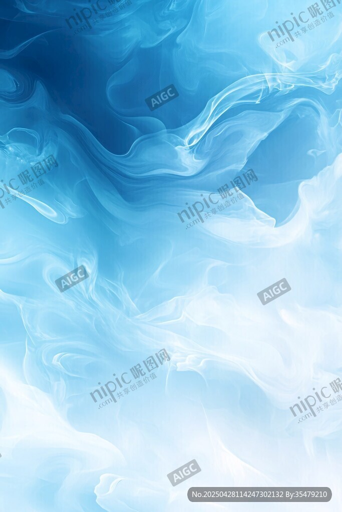 夢幻藍色流體紋理背景