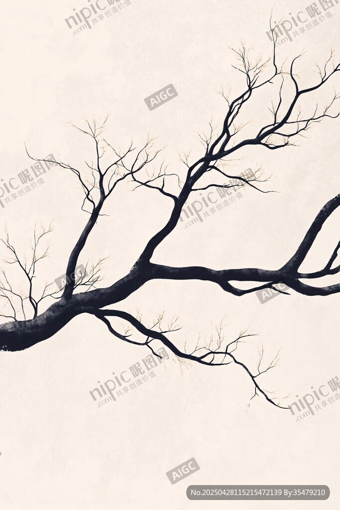 枯樹枝的孤寂之美