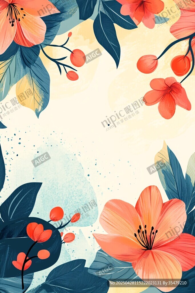 花卉背景圖 清新自然風(fēng)