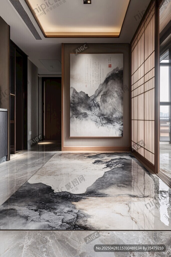 新中式玄關(guān) 水墨意境之美