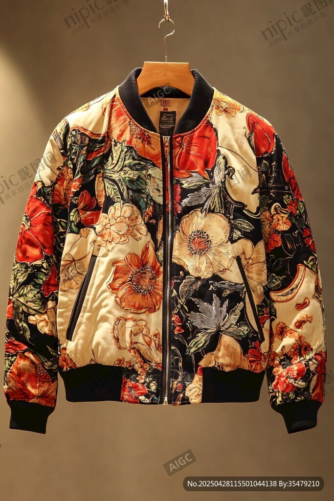 印花夾克外套時(shí)尚展示