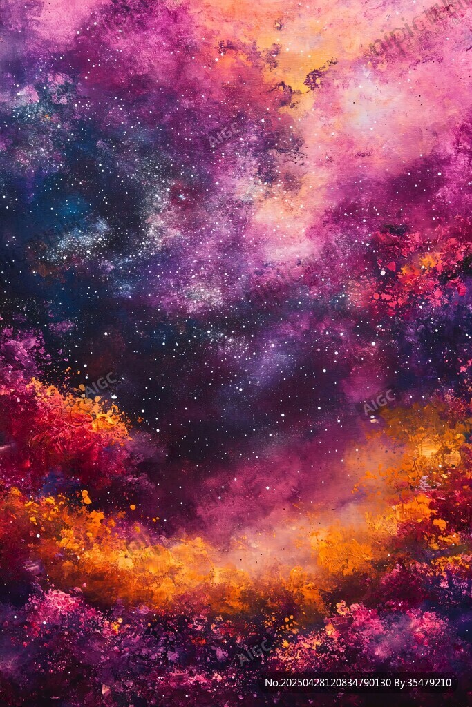 夢幻絢爛的宇宙星云圖景