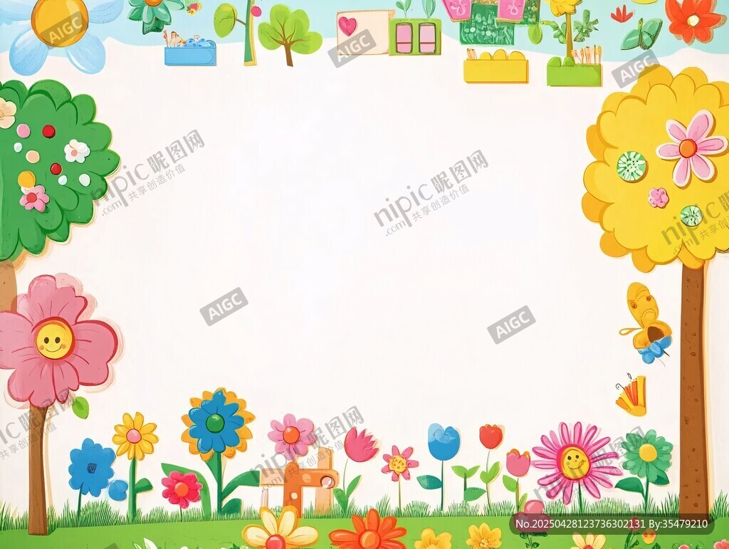 童趣花園背景圖