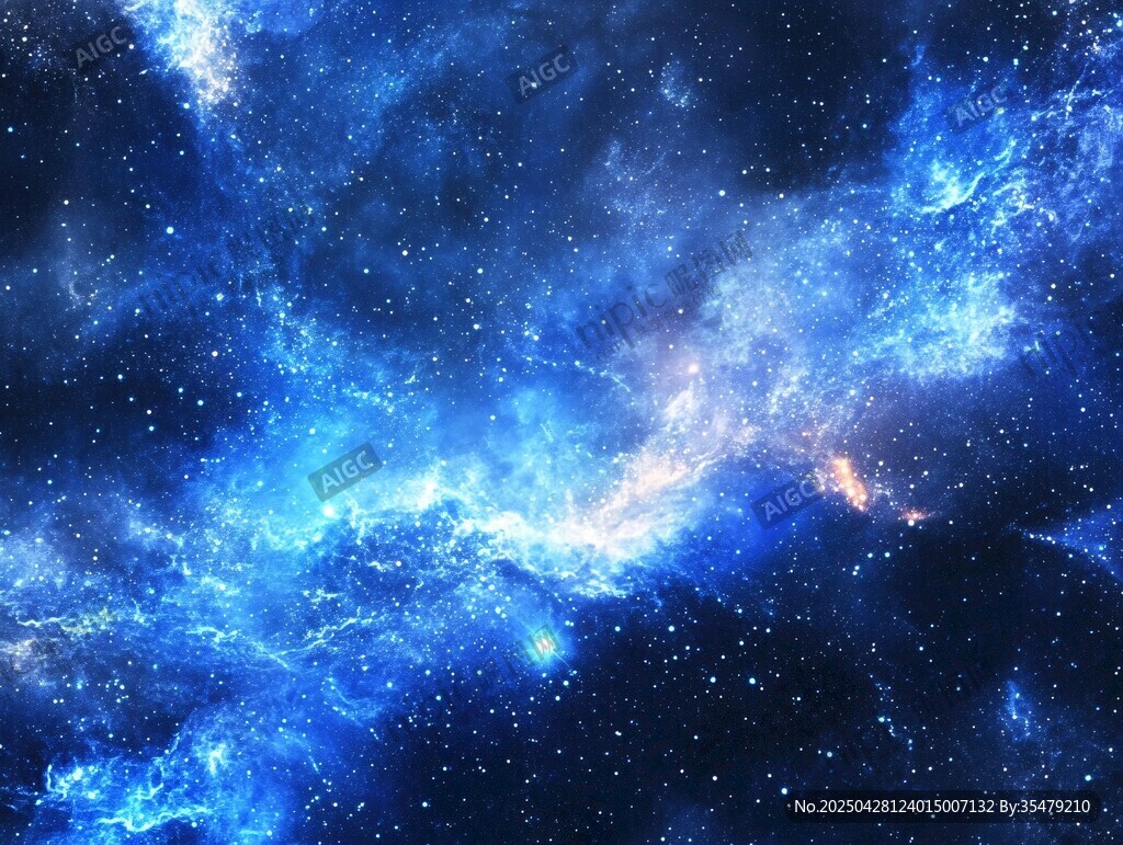 夢幻深邃的宇宙星空圖景