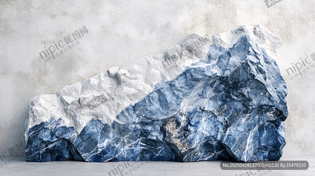 藍白山巒雕塑