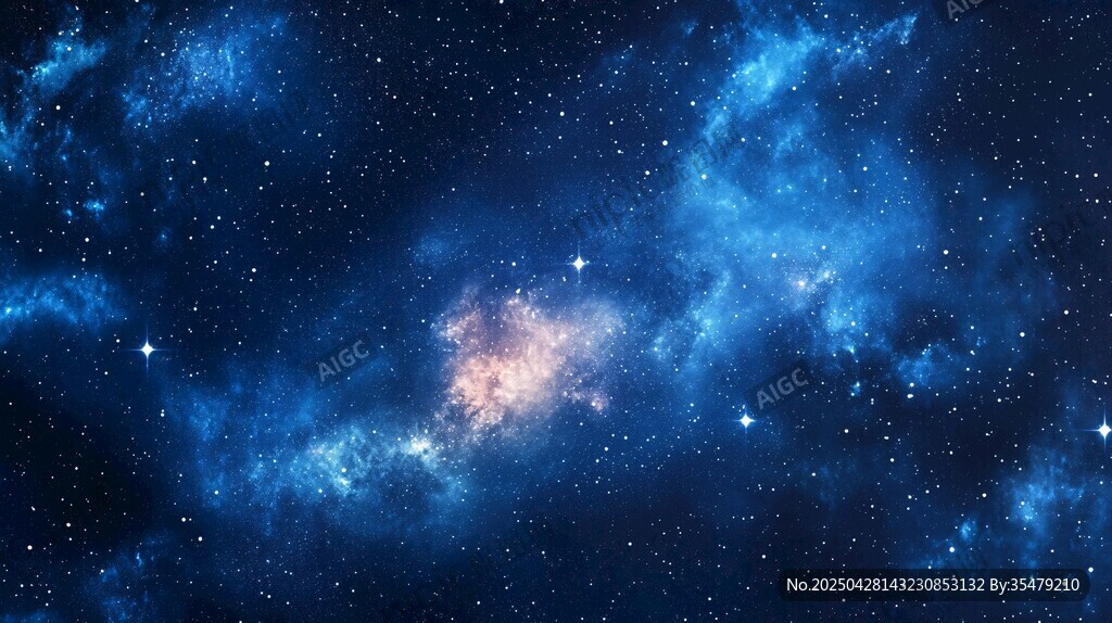 夢幻璀璨的深邃星空