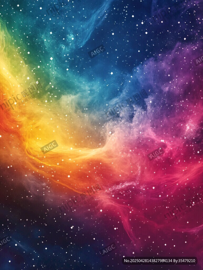 夢幻絢麗的宇宙星云景觀