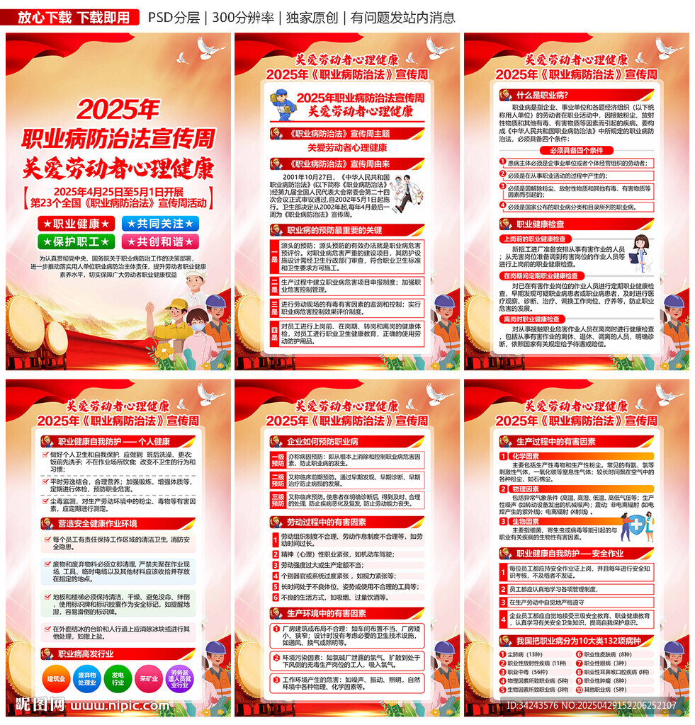 2025年全國職業(yè)病宣傳周展板