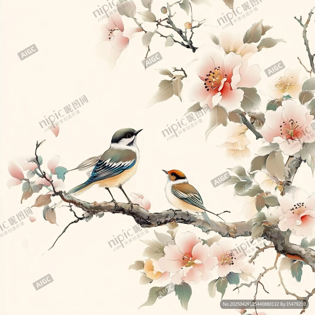 花鳥相依圖