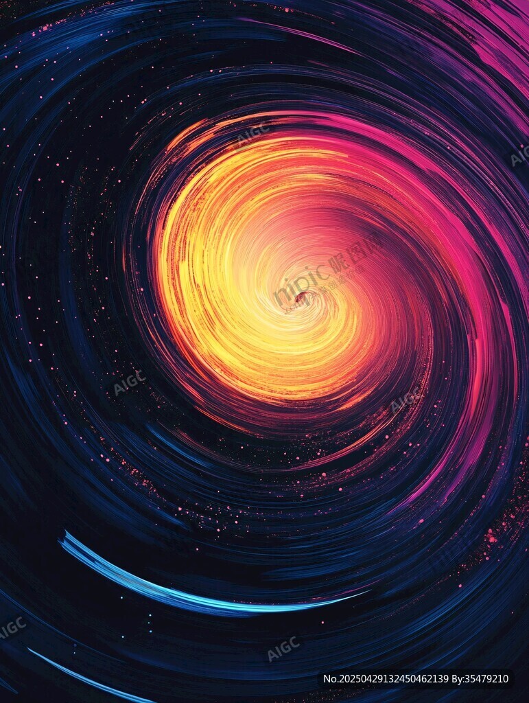 夢幻宇宙漩渦絢麗景象