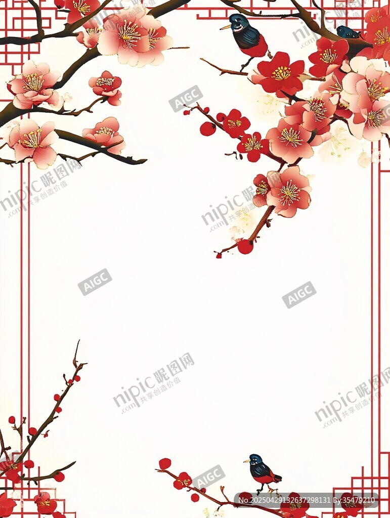 紅梅報(bào)春圖
