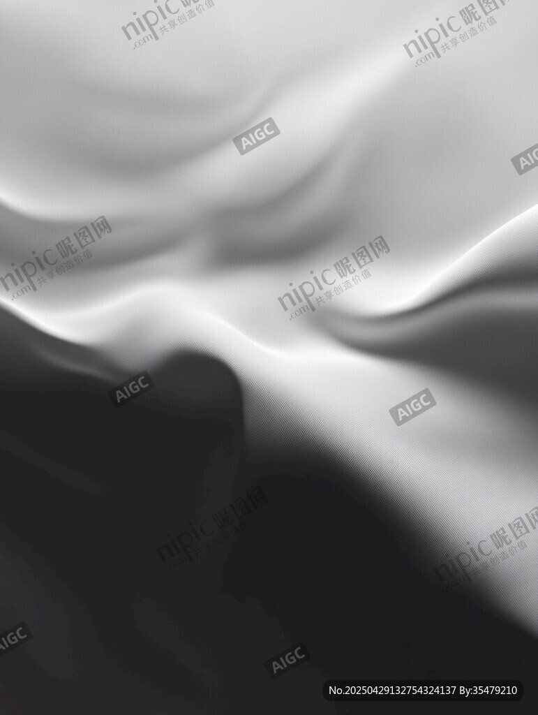 黑白絲綢紋理背景圖