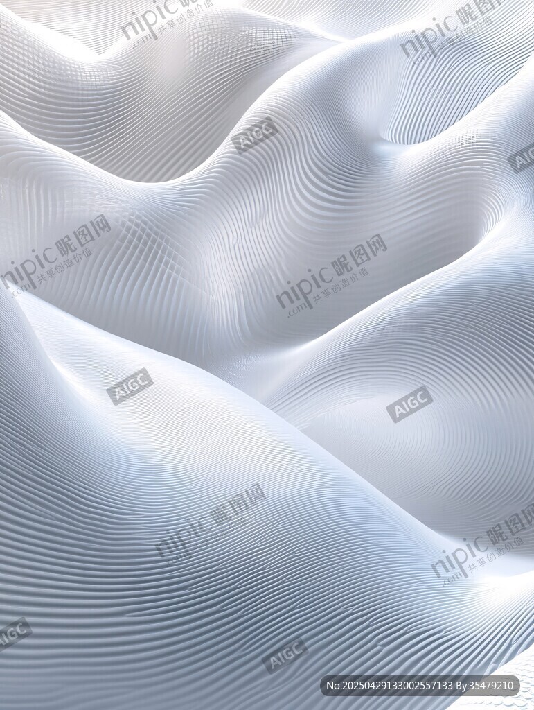白色波紋抽象紋理圖案