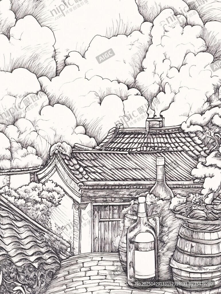 鄉(xiāng)村酒坊景致