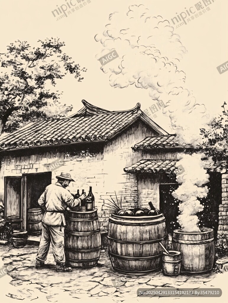 傳統(tǒng)釀酒場(chǎng)景