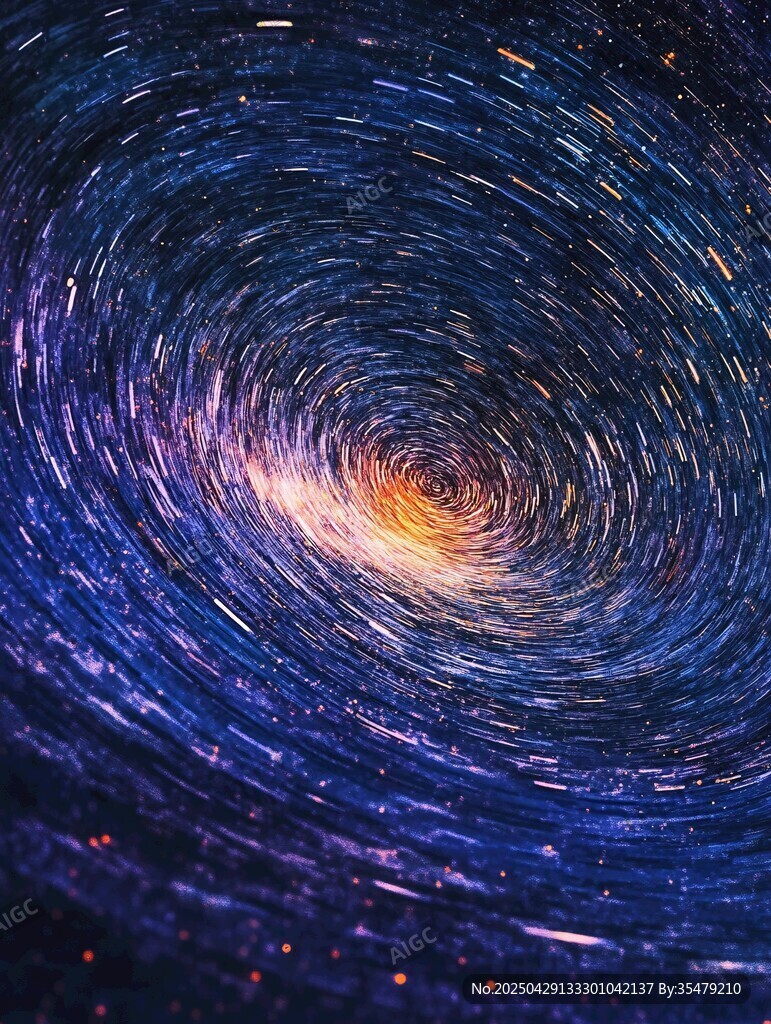 宇宙星系漩渦夢幻景象