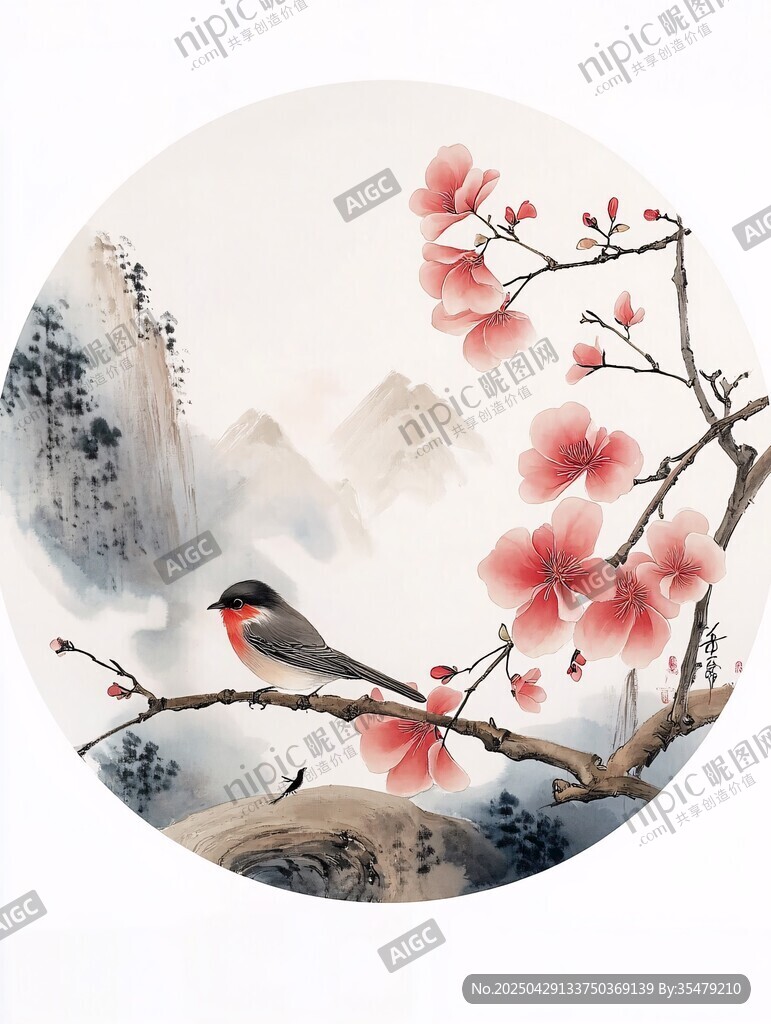 花鳥山水圖