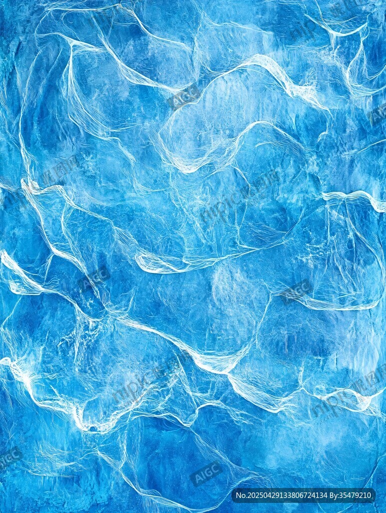 藍色水波紋理背景圖