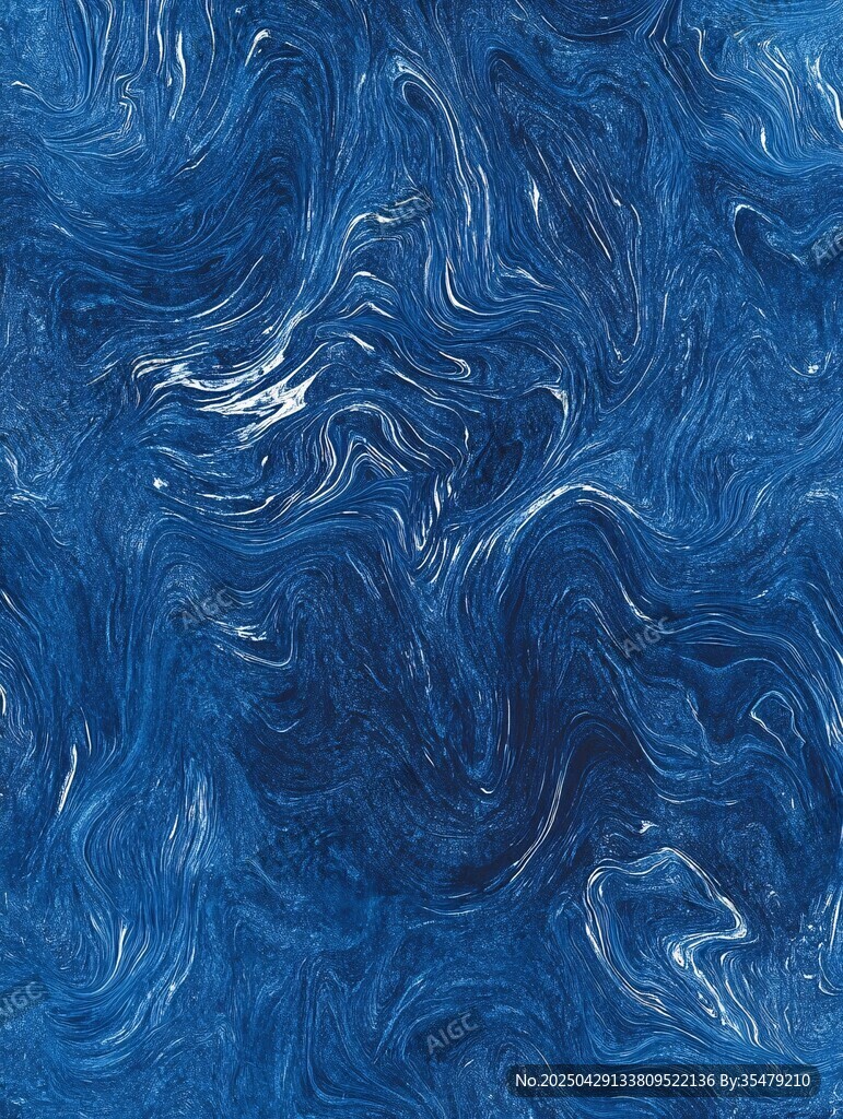 藍色流體紋理抽象背景圖