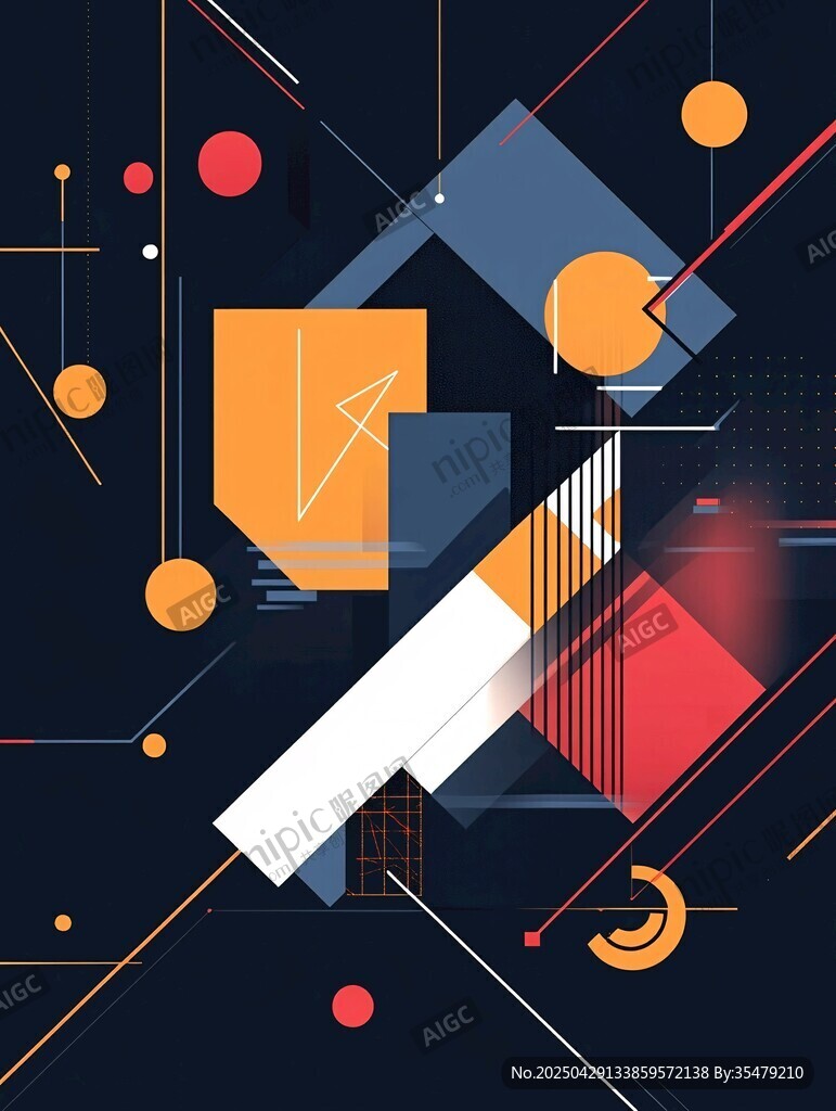幾何抽象動感背景圖案