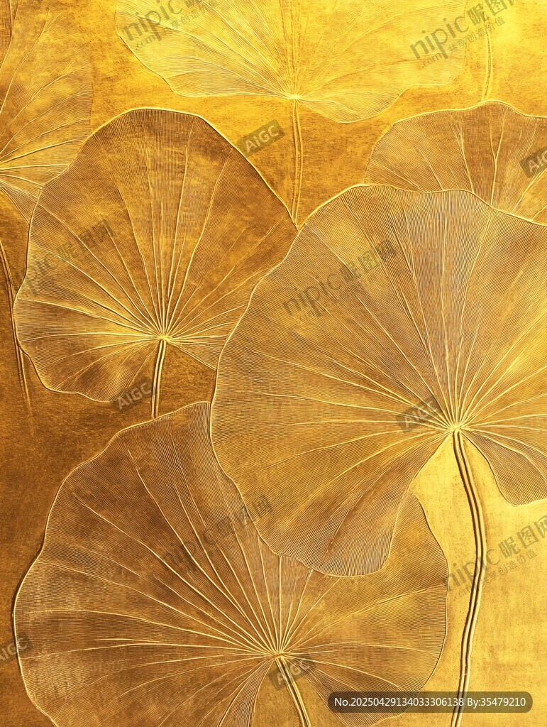 金色銀杏葉藝術(shù)紋理圖案