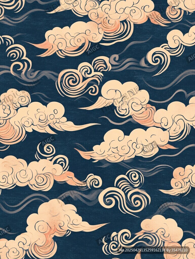 中式云紋圖案設(shè)計(jì)