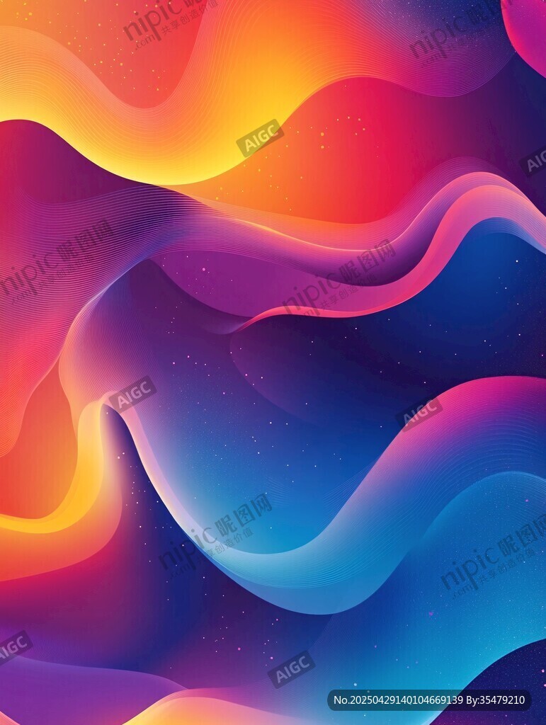 夢幻漸變流體藝術背景圖