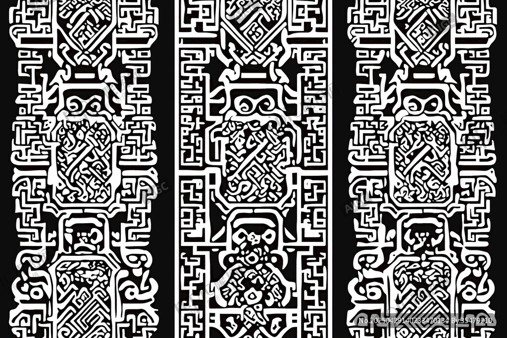 傳統(tǒng)中式幾何圖案紋飾