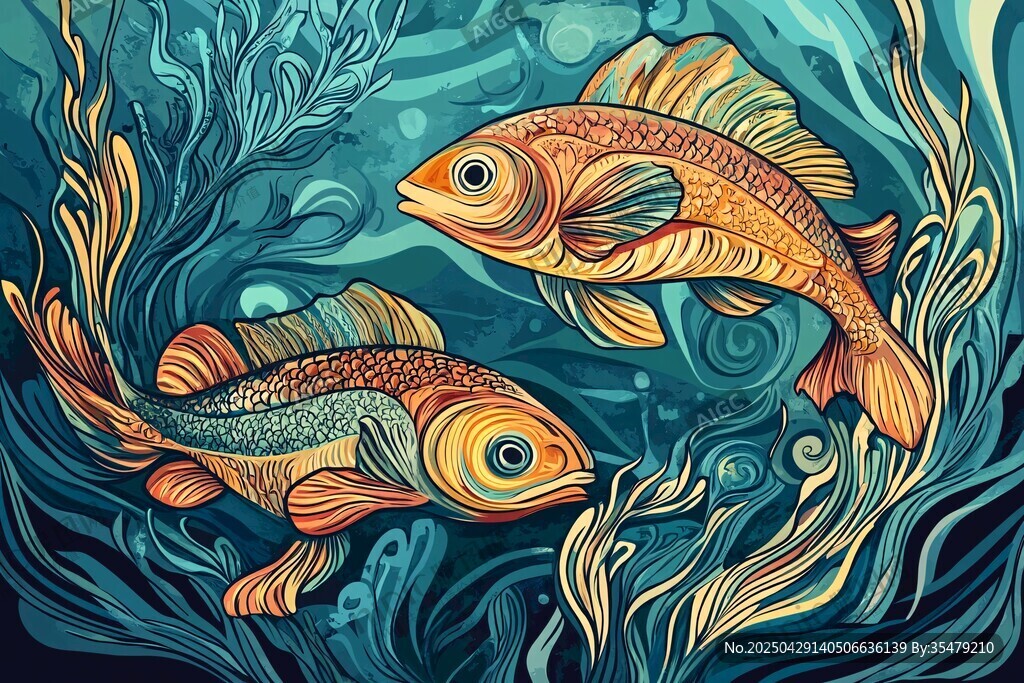 夢幻雙金魚的海底奇幻世界