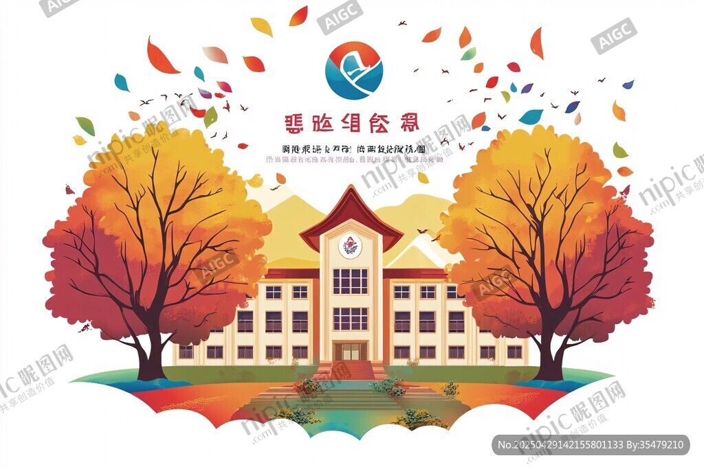 秋季校園美景