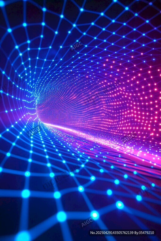 夢幻炫彩科技光線隧道