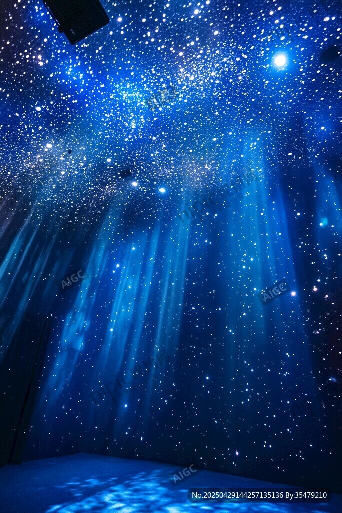 夢幻星空投影室內場景