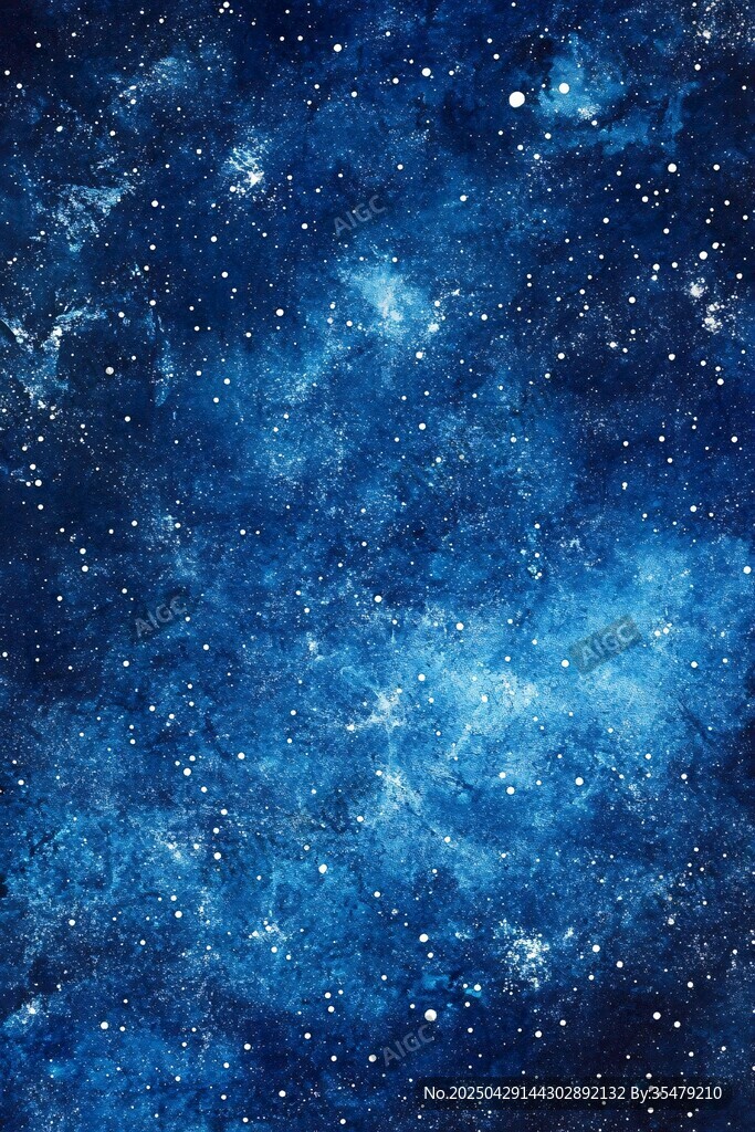 夢幻藍(lán)色星空背景圖