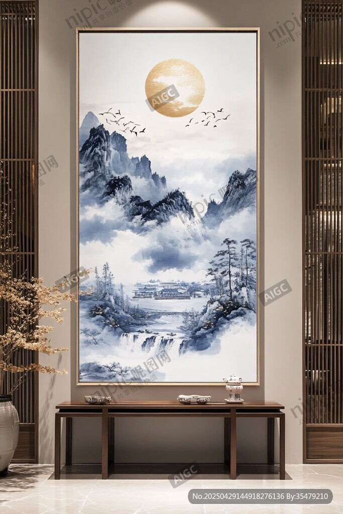 中式山水掛畫 盡顯東方雅韻