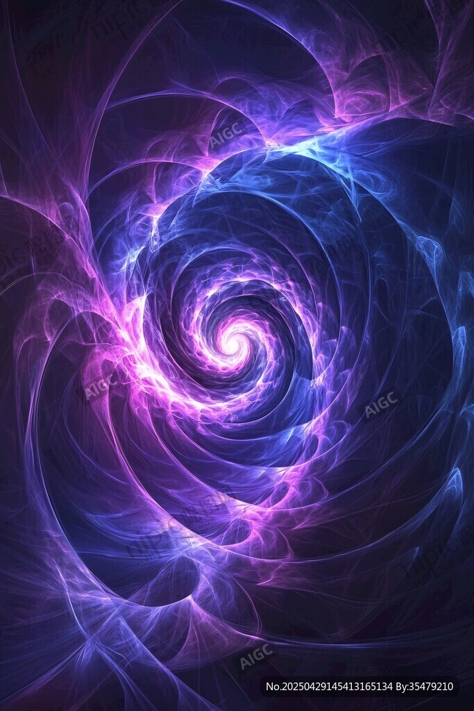 夢幻炫彩螺旋光效背景圖