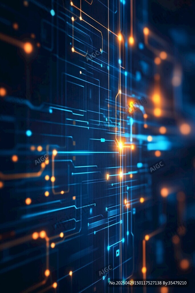 科技感電路背景圖