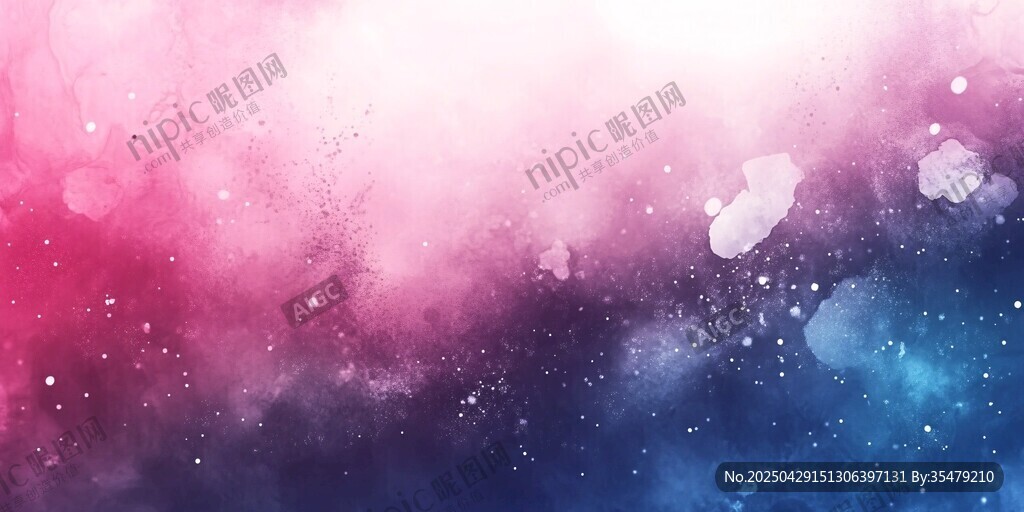 夢(mèng)幻水彩星空背景圖