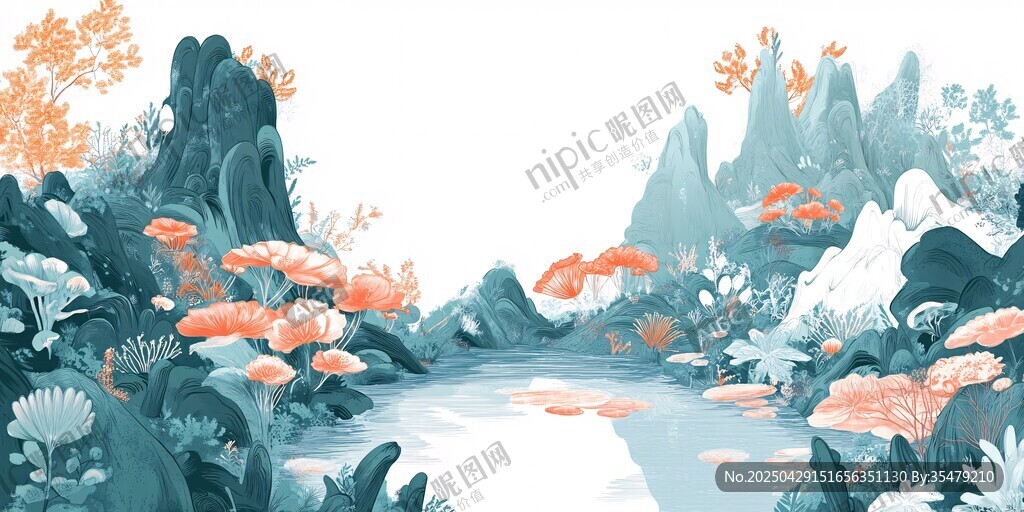 夢幻山水間的詩意景致