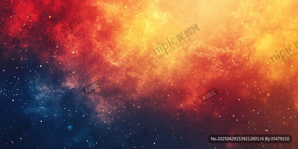 夢(mèng)幻絢爛星云背景圖