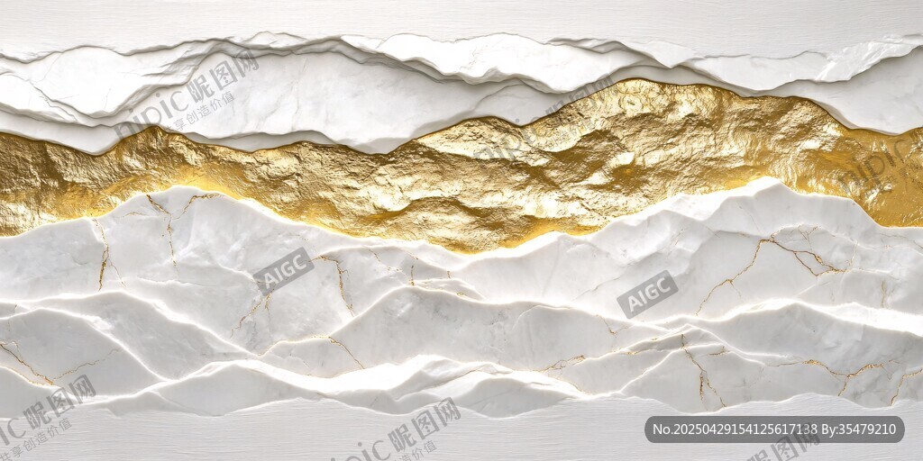 金白紋理 立體質感藝術背景