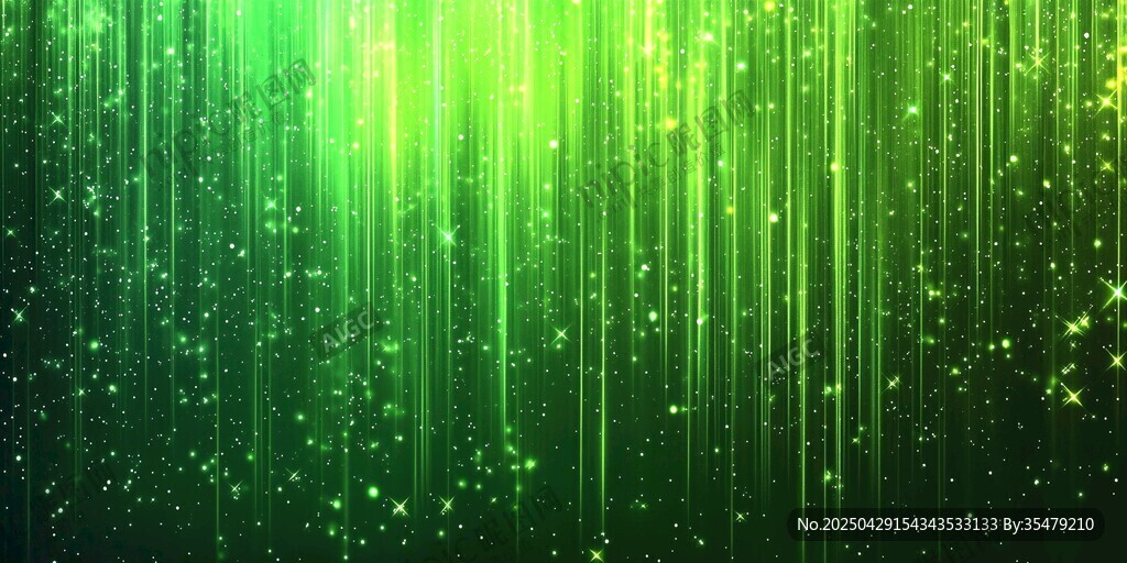 綠色夢(mèng)幻流光背景特效