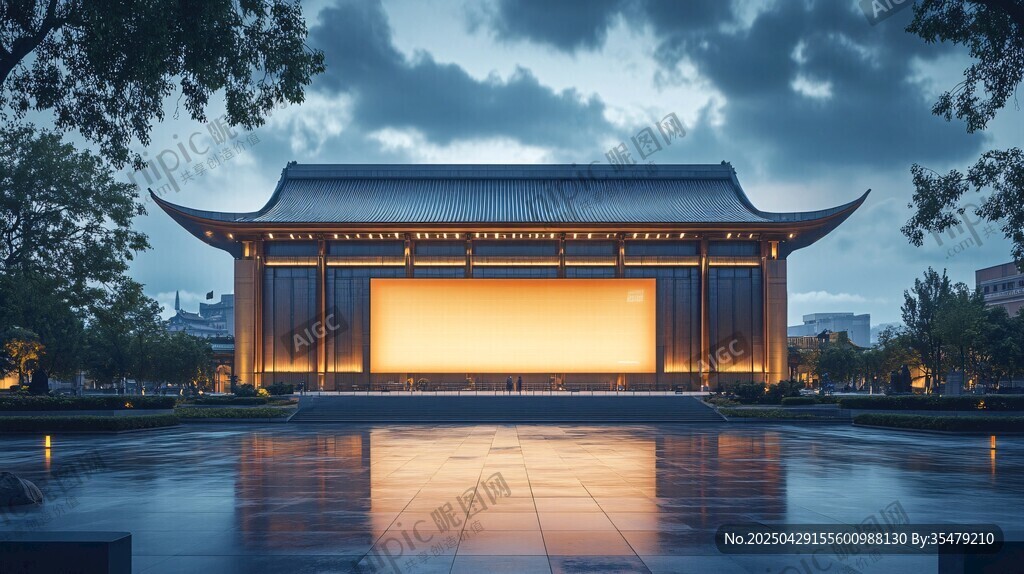 中式古建夜景 靜謐之美