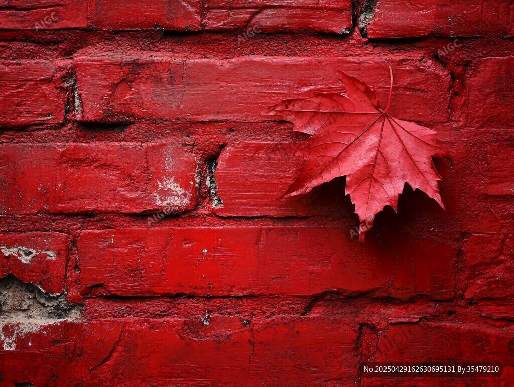 紅墻之上的紅葉
