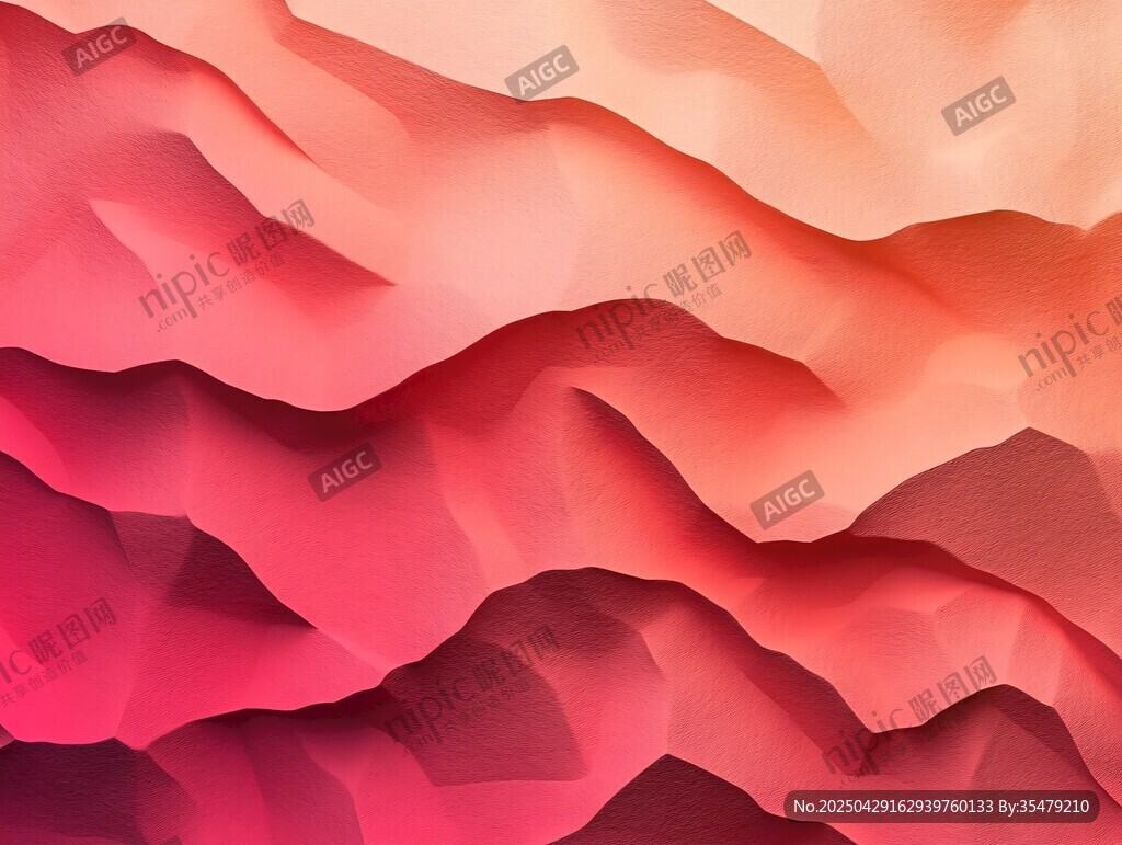 漸變山巒抽象藝術背景圖