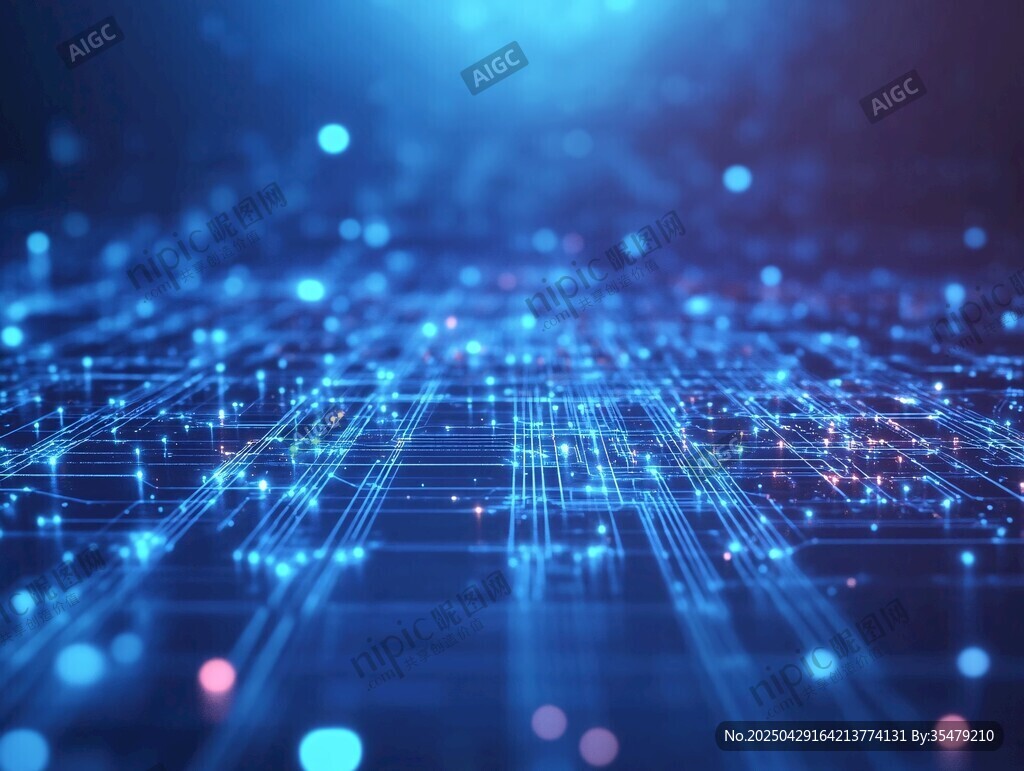 科技感十足的虛擬數(shù)字場景